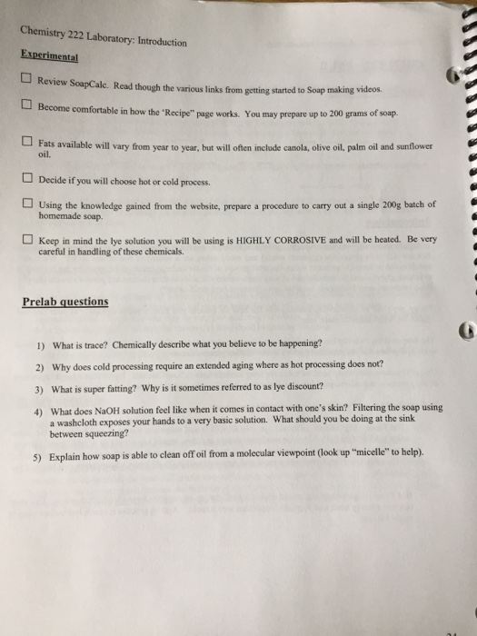 Solved Can you help me answer these prelab questions at the | Chegg.com