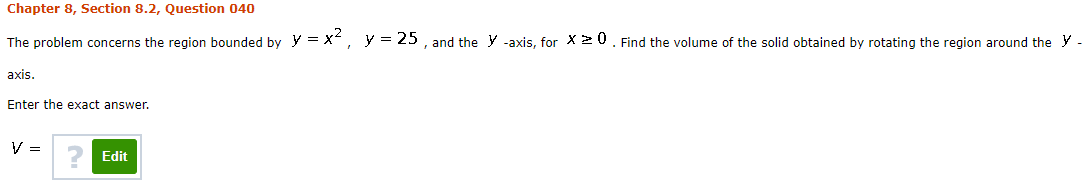 Solved Chapter 8, Section 8.2, Question 040 The problem | Chegg.com