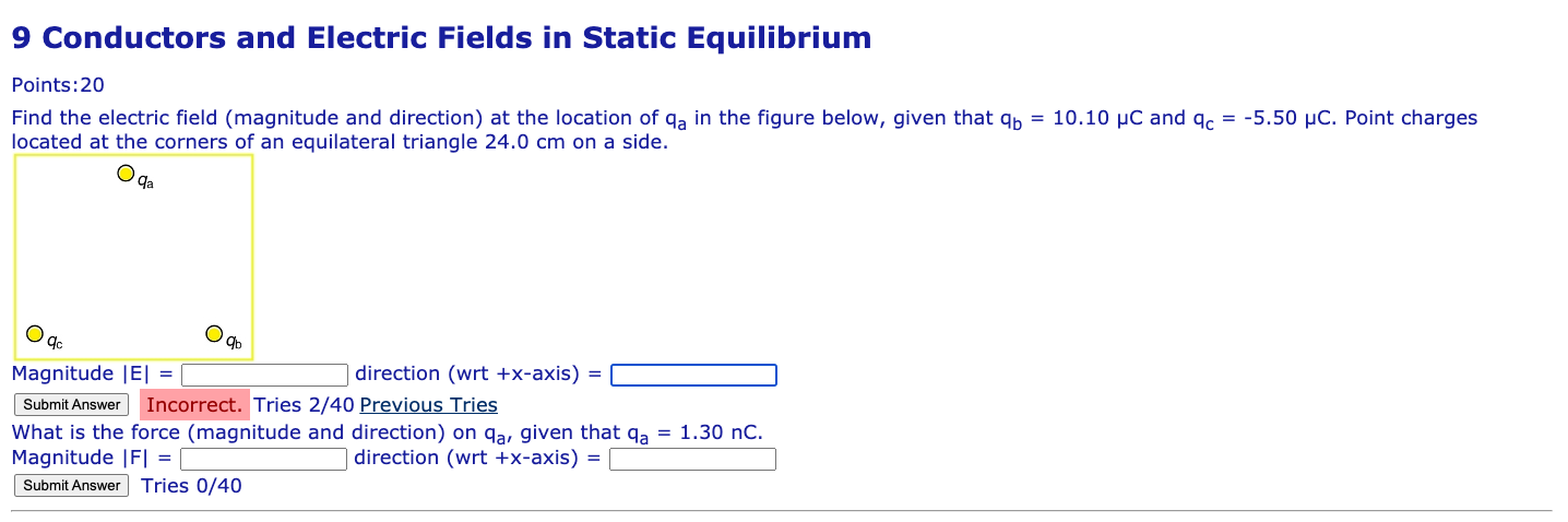 Solved 9 Conductors and Electric Fields in Static | Chegg.com