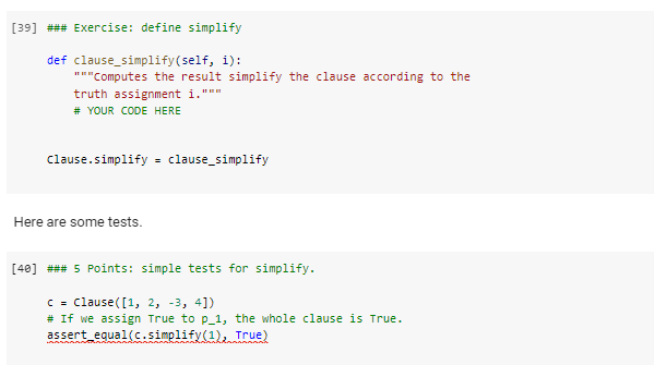 Clauses and SATs for Python 3 We first define an | Chegg.com