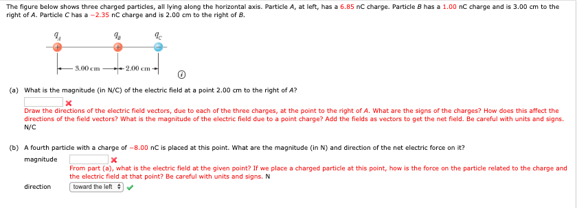 Solved The figure below shows three charged particles, all | Chegg.com