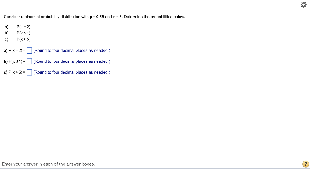 Solved Consider a binomial probability distribution with p | Chegg.com