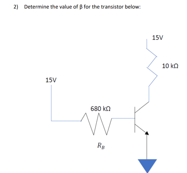 Solved 1 Determine The Value Of Ss For The Transistor Of Chegg Com