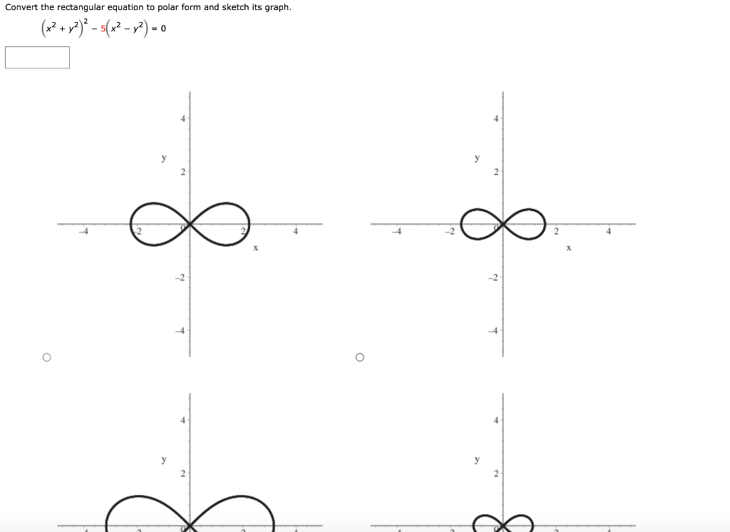 Solved Convert The Rectangular Equation To Polar Form And Chegg Com