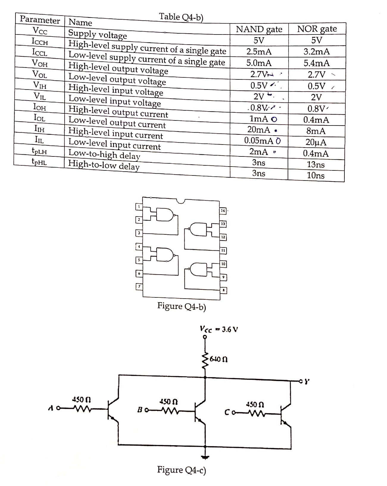 Solved b) A design of a digital logic circuit consists of 44 Circuit Diagram