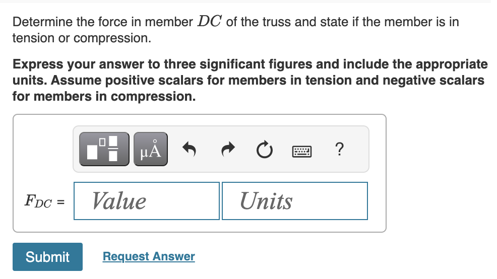 Solved Consider the truss shown in (Figure 1). Figure 1 of | Chegg.com