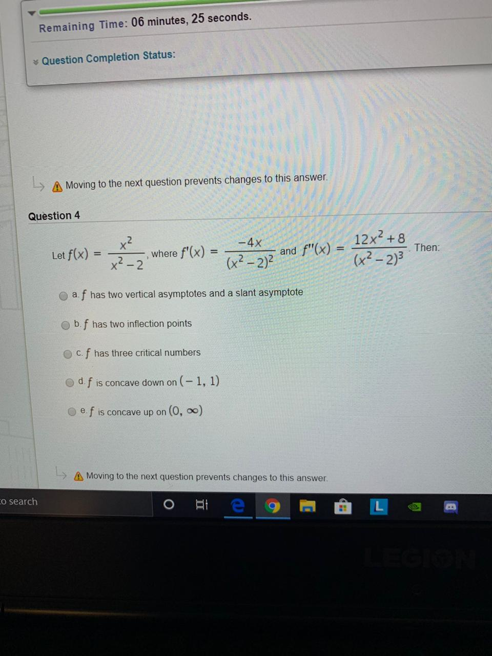 Solved Remaining Time: 06 minutes, 25 seconds. * Question | Chegg.com