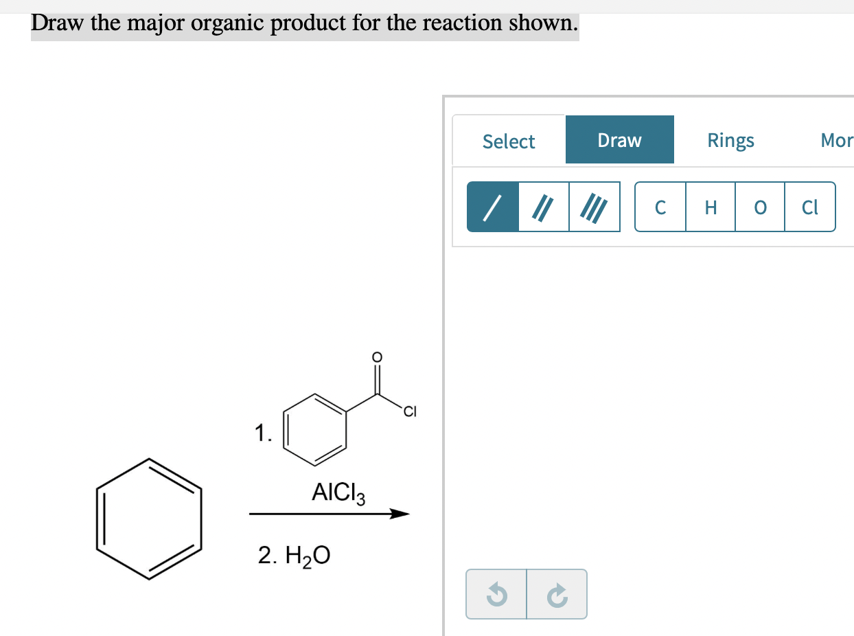 Solved Draw the major organic product for the reaction