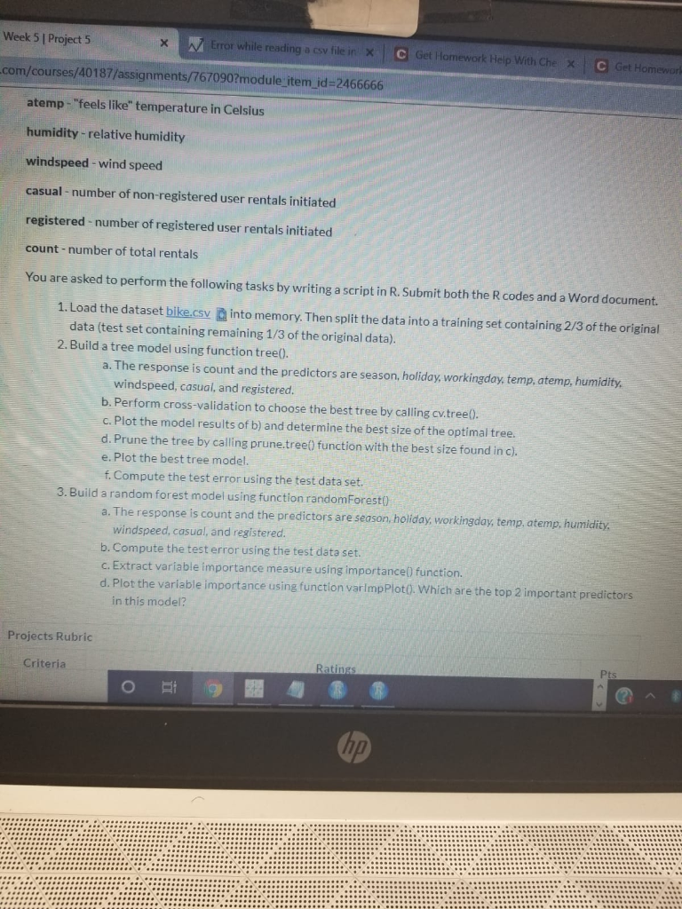 You are asked to perform the following tasks by | Chegg.com