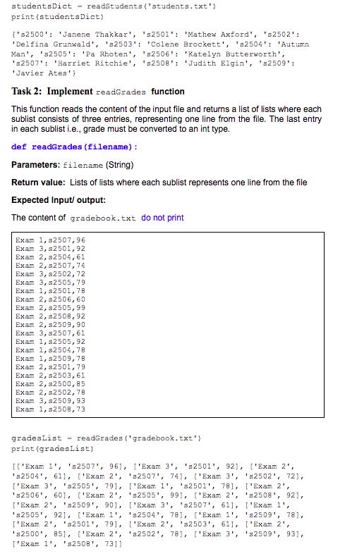 Solved You are given two files students.txt and | Chegg.com