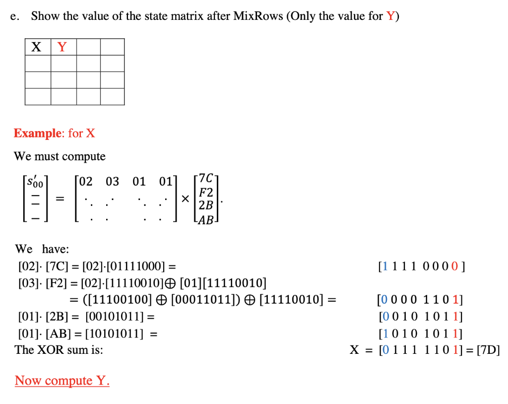 Solved Given the plaintext, [00 0102030405060708090AOBOCODOE