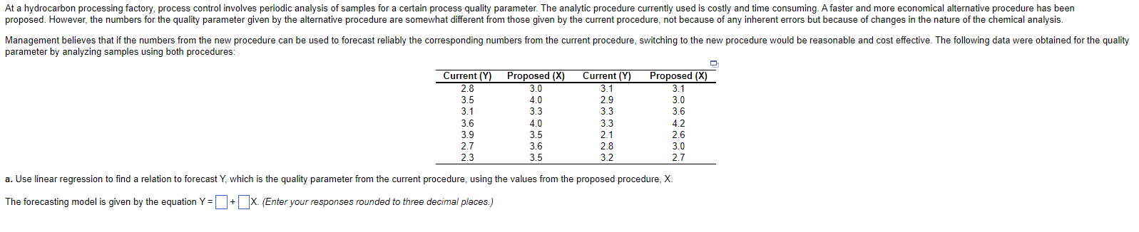 Solved Parameter By Analyzing Samples Using Both Procedures Chegg Com