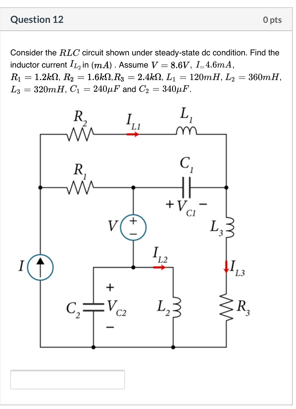 Solved Consider The Latex Rlc R L C Circuit Shown Below Chegg Com