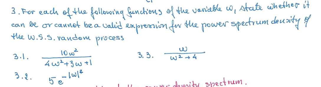 Solved 3 For Each Of The Following Functions Of The