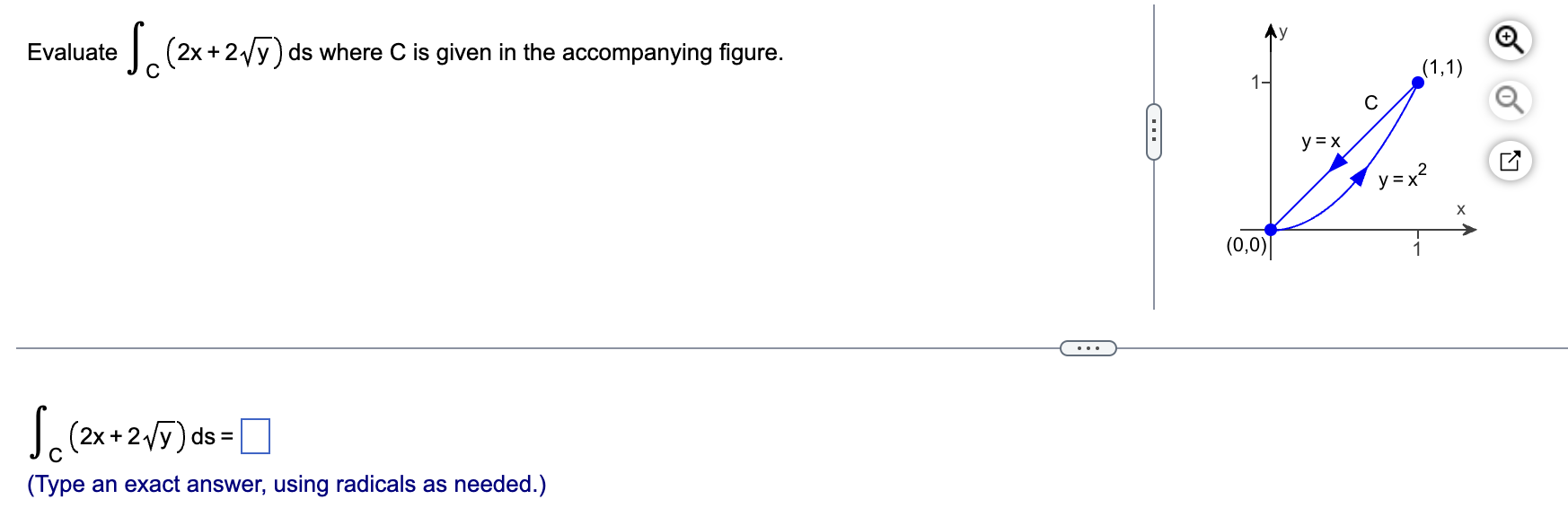 Solved Evaluate ∫C(2x+2y) Ds Where C Is Given In The | Chegg.com