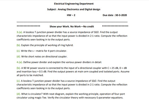 electrical subject