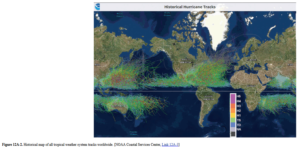 Solved Historical Hurricane Tracks Arco Ocean Ocean NORTE