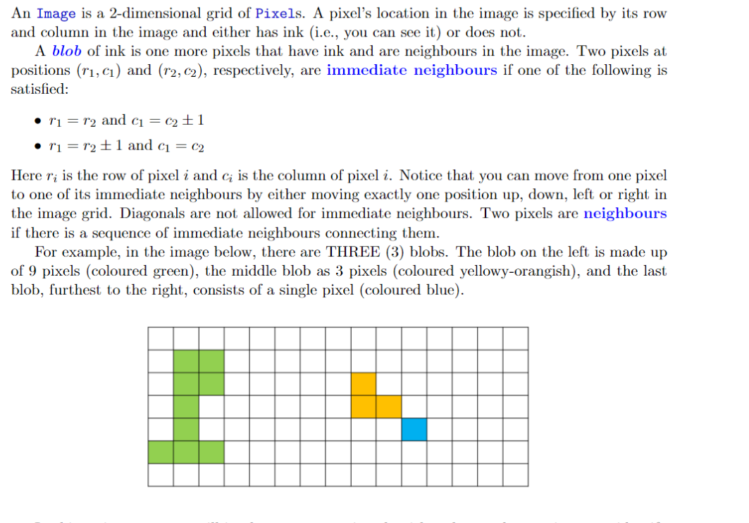 Solved An Image is a 2 dimensional grid of Pixels. A pixel s