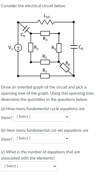 Solved Consider the electrical circuit below. Draw an | Chegg.com