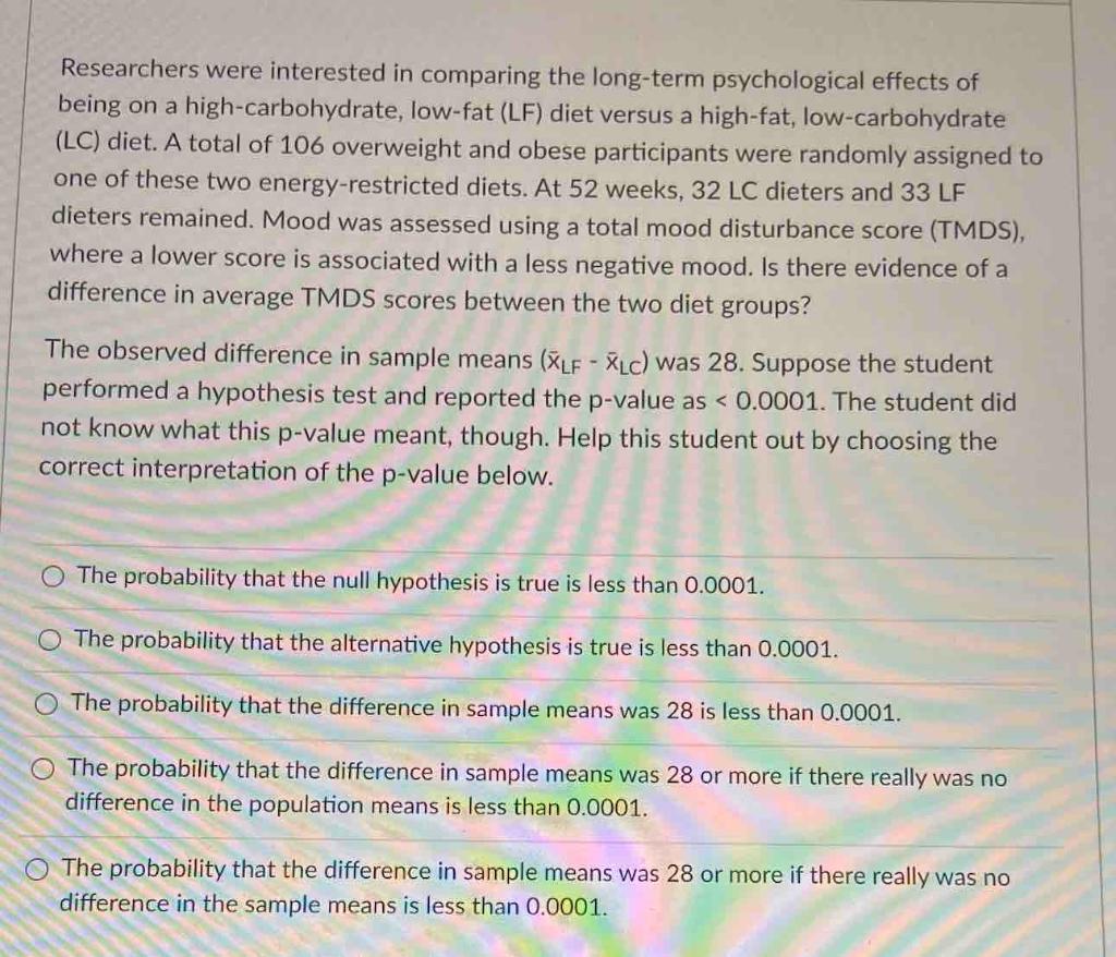 solved-researchers-were-interested-in-comparing-the-chegg