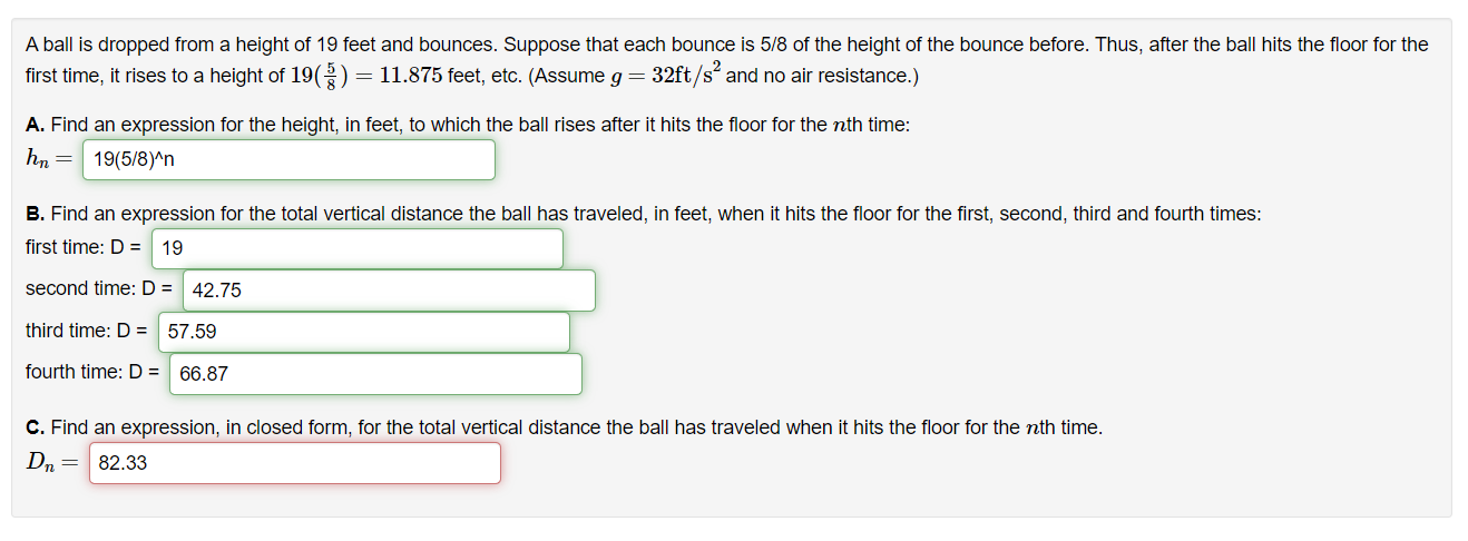 solved-a-ball-is-dropped-from-a-height-of-19-feet-and-chegg