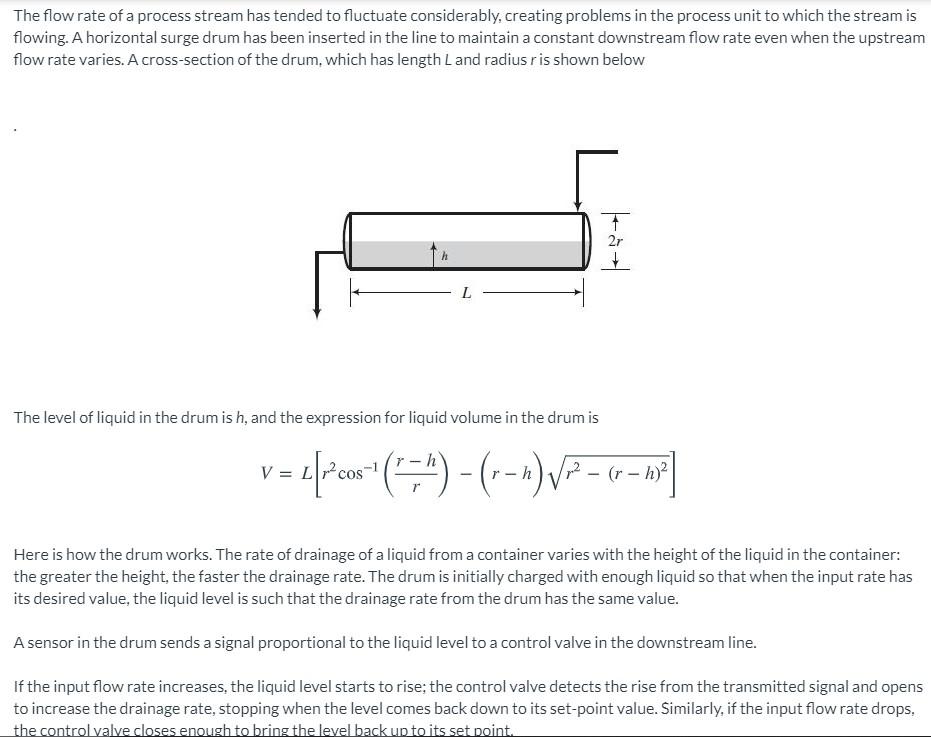 Solved The flow rate of a process stream has tended to | Chegg.com