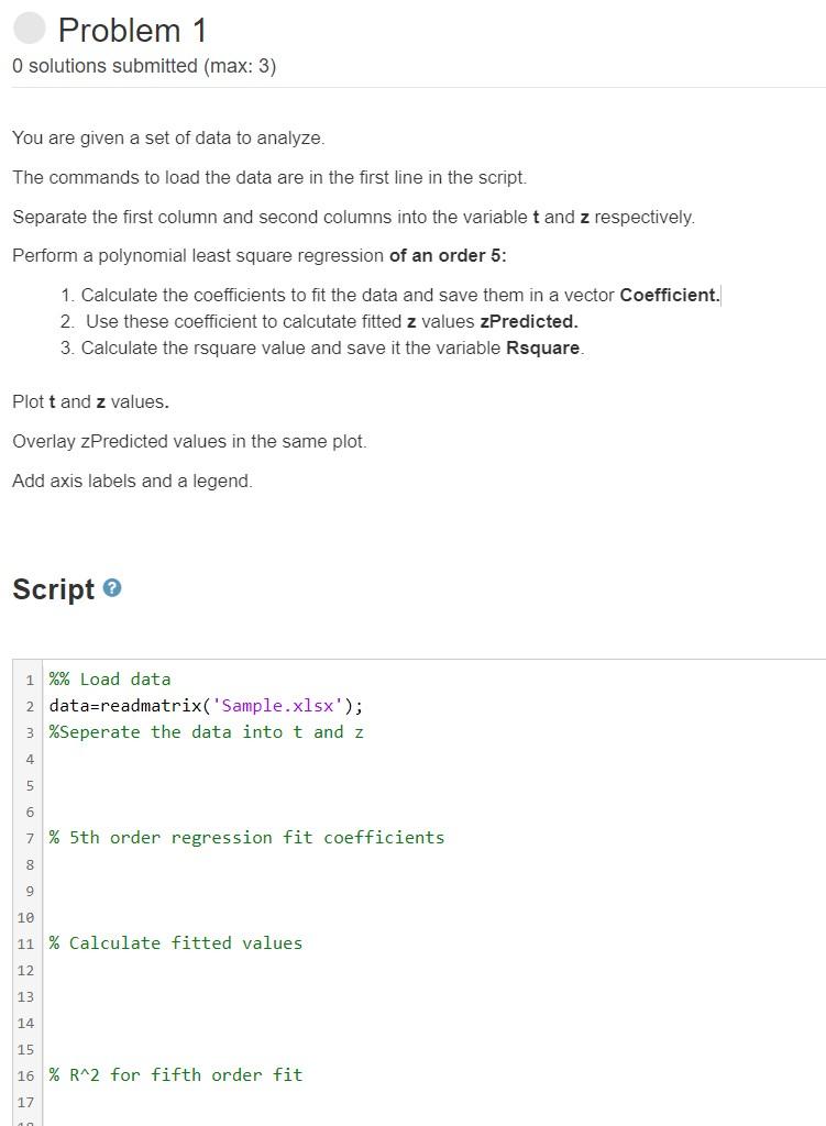 Solved Problem 1 O solutions submitted (max: 3) You are | Chegg.com