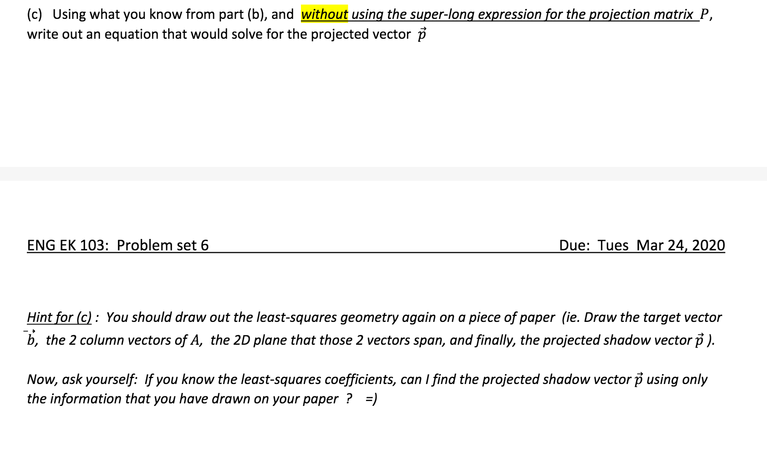 Problem 2: A least-squares fit problem (Comparing | Chegg.com