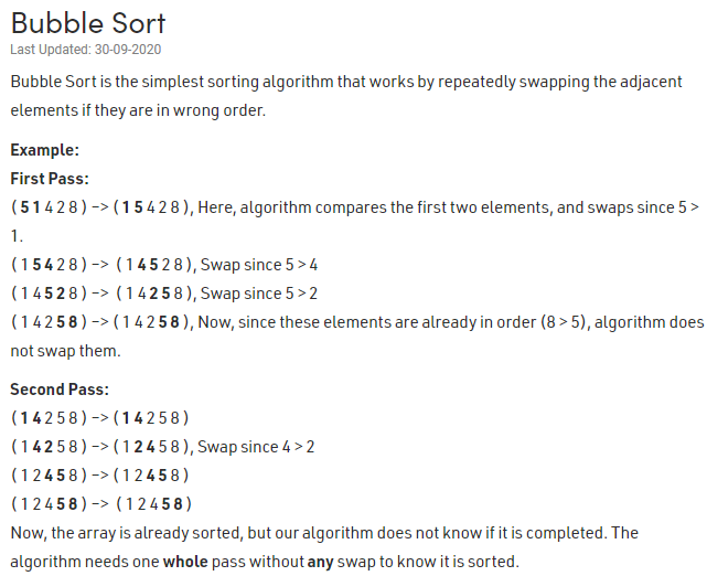 Gr 11,12 - Bubble Sort 1