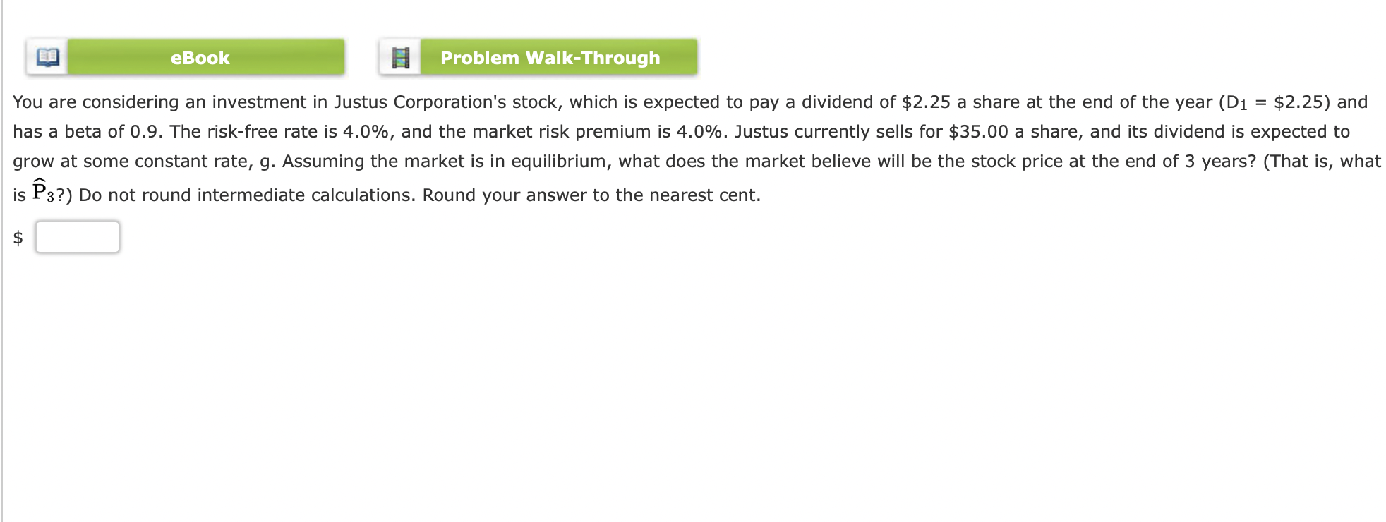 Solved EBook Problem Walk-Through = You Are Considering An | Chegg.com