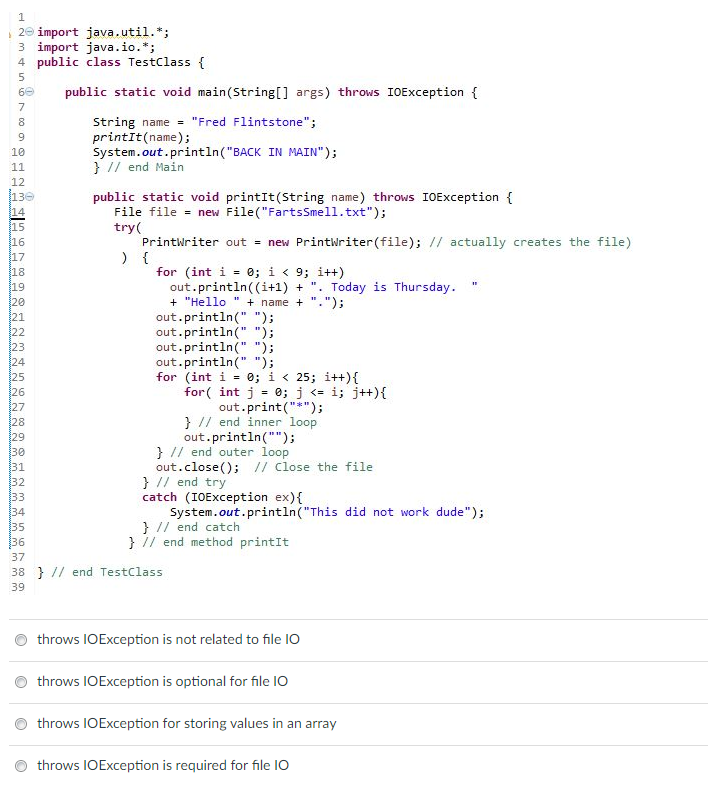 Solved 2 3 import java.util.ArrayList; 4 public class | Chegg.com