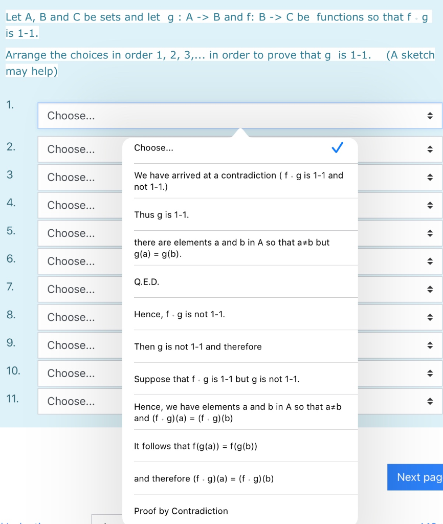 Solved Let A, B And C Be Sets And Let G: A -> B And F: B -> | Chegg.com