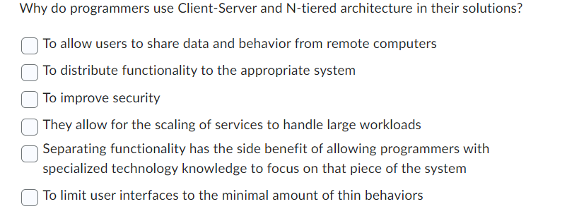 Solved To allow users to share data and behavior from remote | Chegg.com