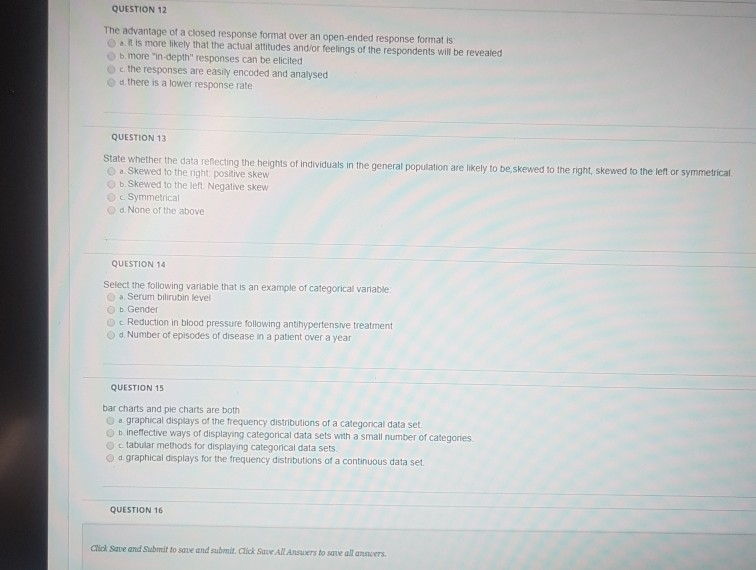 Solved QUESTION 1 A continuous scale of measurement is | Chegg.com