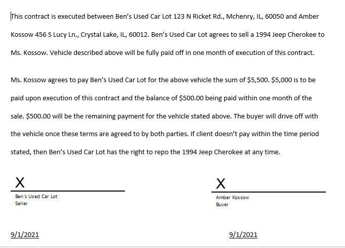 1) Prepare a draft or a check for the initial down | Chegg.com