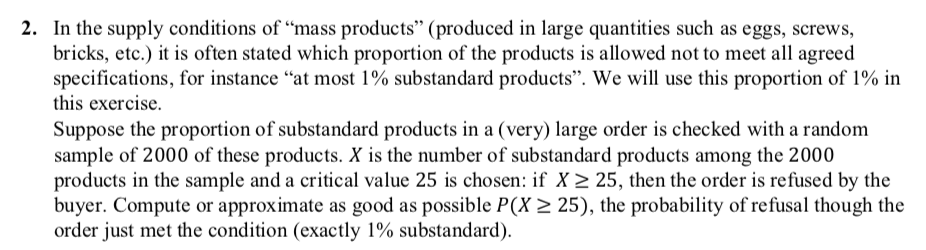 Solved 2. In the supply conditions of “mass products