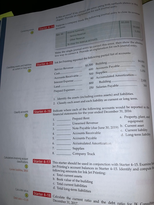 Solved Is this an errorr Il so, correct the error using both | Chegg.com