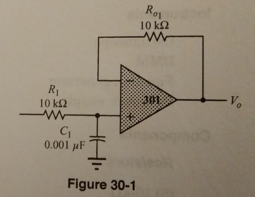 Solved Part 1. Low-Pass Active Filter a. For the circuit of Circuit Diagram