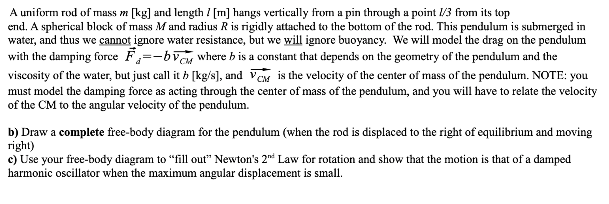 Solved A Uniform Rod Of Mass M kg and Length L m hangs Chegg solved-a-uniform-rod-of-mass-m-kg-and-length-l-m-hangs-chegg