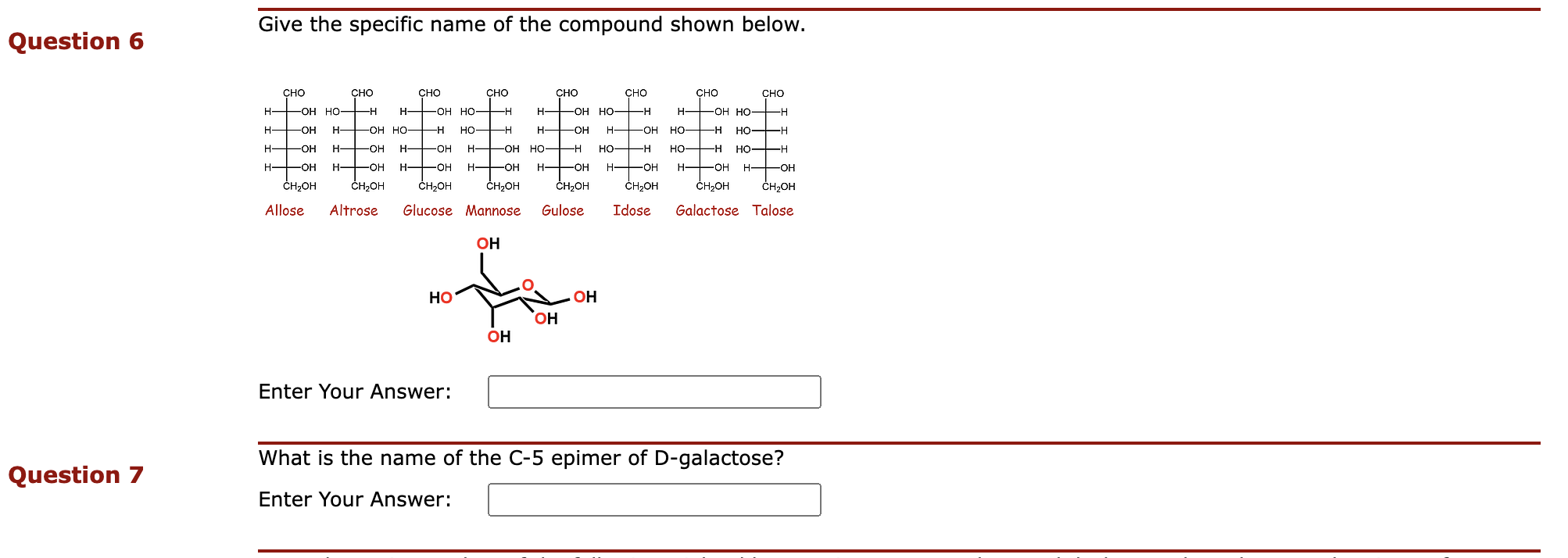 Solved Give the specific name of the compound shown below. | Chegg.com