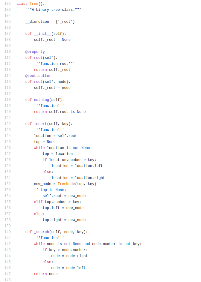 PYTHON please complete the file : rbtreedemo.py, and | Chegg.com