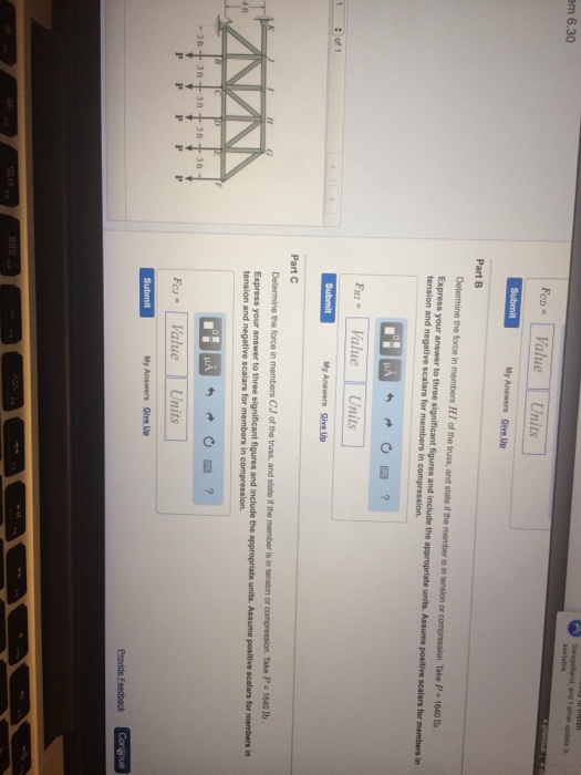 Solved Problem 6.30 Figure 1 Of 1 Part A Determine The Force | Chegg.com