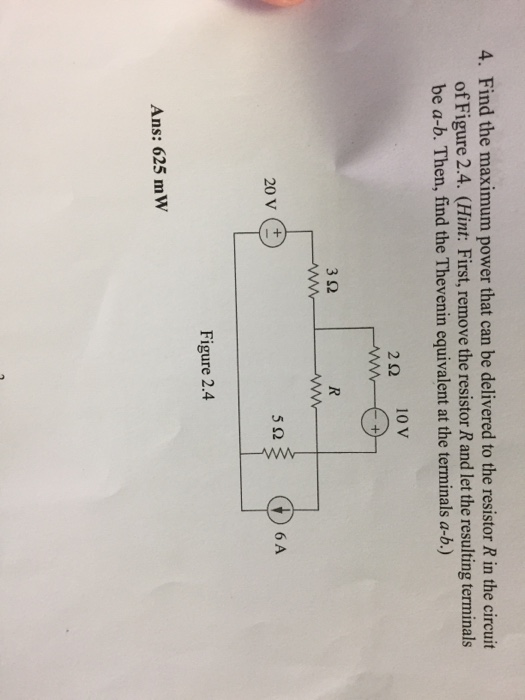 Solved 4. Find the maximum power that can be delivered to | Chegg.com