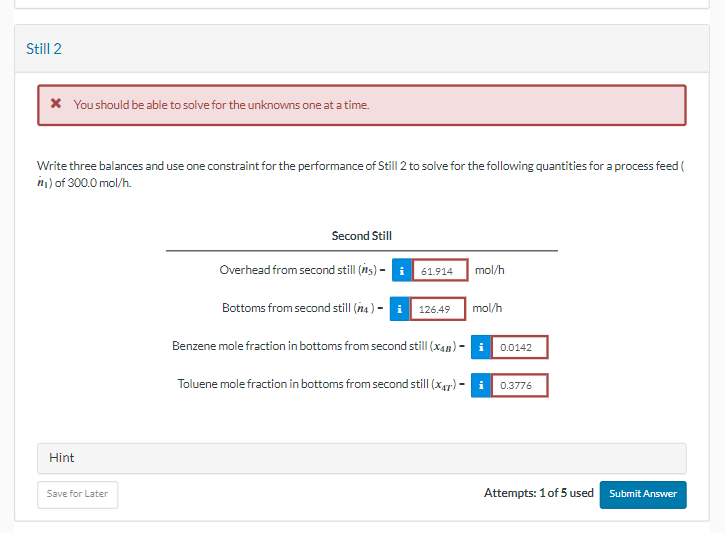Solved A liquid mixture containing 30.0 mole\% benzene (B), | Chegg.com