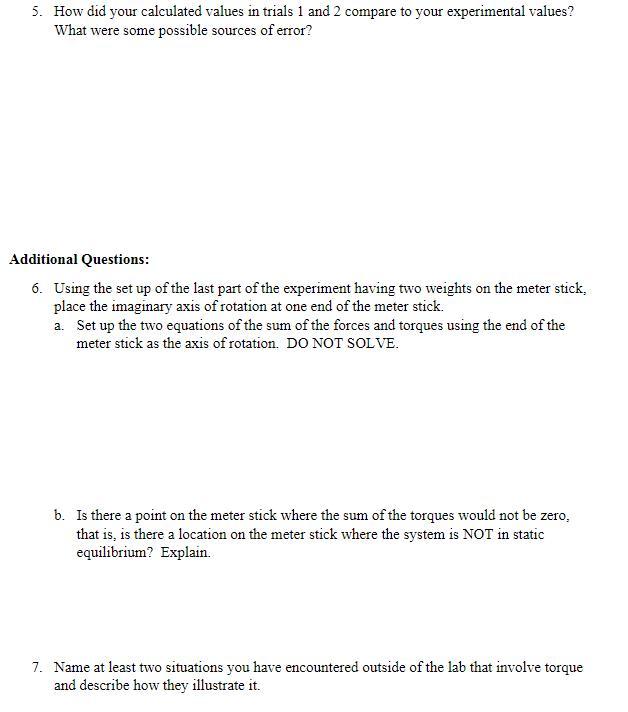 This is a static experiment. Please help me with at | Chegg.com