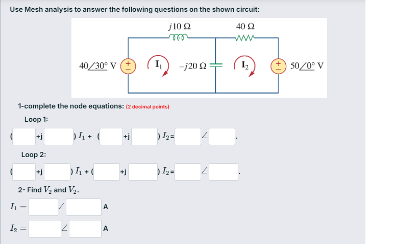 Solved Use Mesh analysis to ﻿answer the following questions | Chegg.com