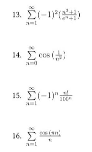 Solved Determine whether or not each of the following series | Chegg.com