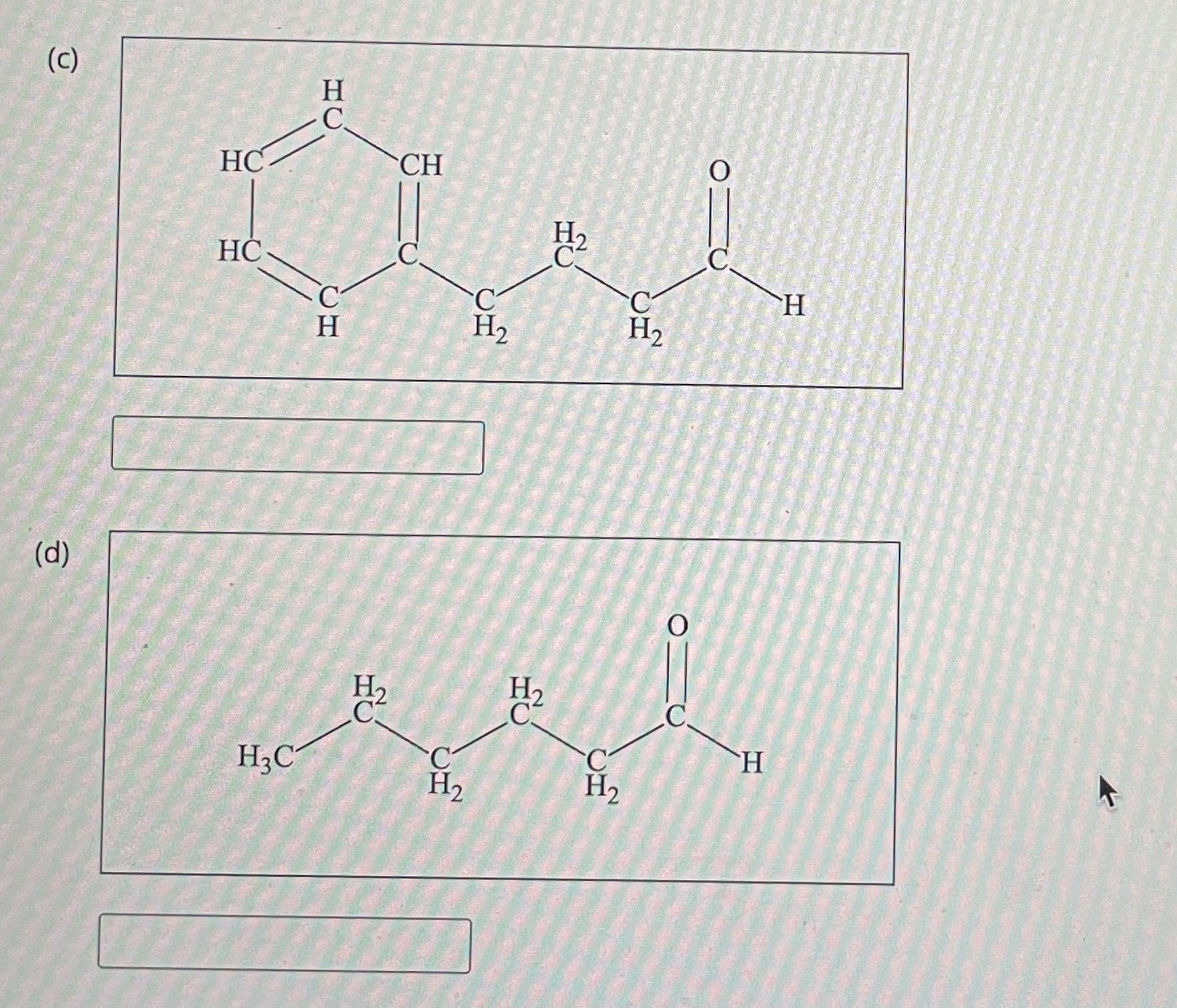 Solved Assign Iupac Names To The Following Aldehydes C 2134