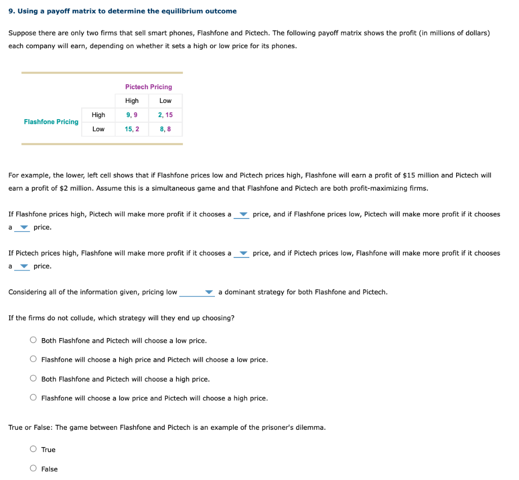 solved-9-using-a-payoff-matrix-to-determine-the-equilibrium-chegg