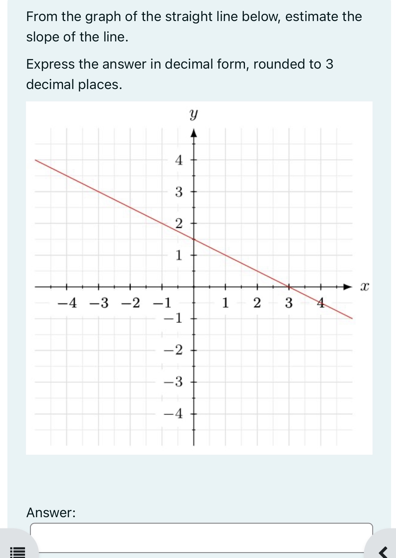 Solved From The Graph Of The Straight Line Below Estimate Chegg Com   PhpffJKDo